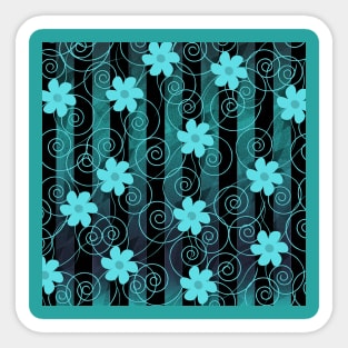 Green flowers Sticker